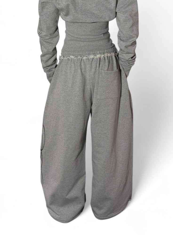 BAGGY SWEATPANTS - GREY