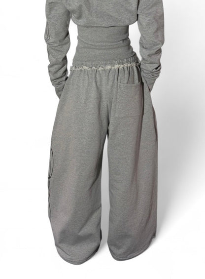BAGGY SWEATPANTS - GREY